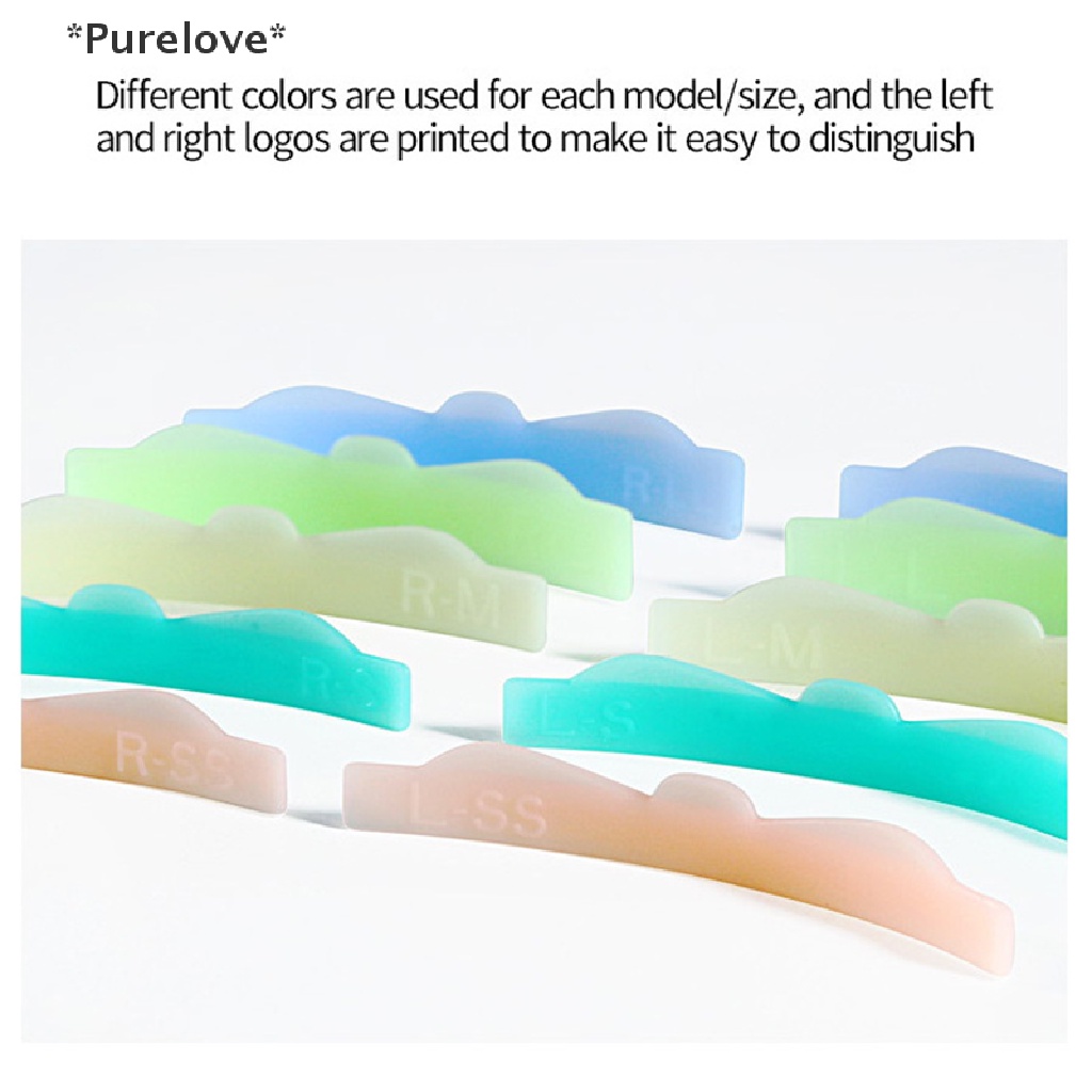Set 8 Cặp Đệm Silicone Hỗ Trợ Uốn Cong Lông Mi Tái Sử Dụng Tiện Lợi
