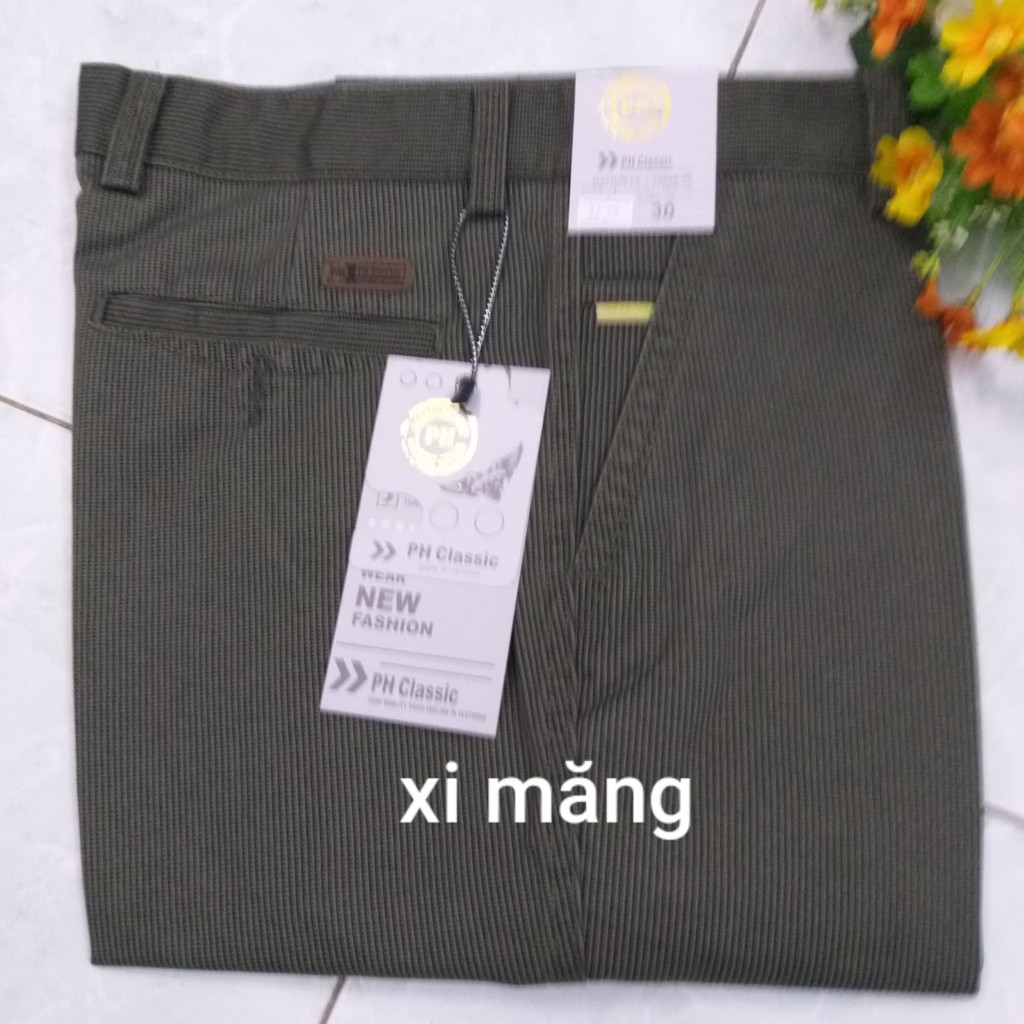 Quần kaki trung niên caro nhí.