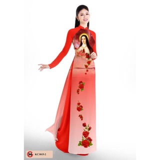 Vải áo dài In hình Thánh