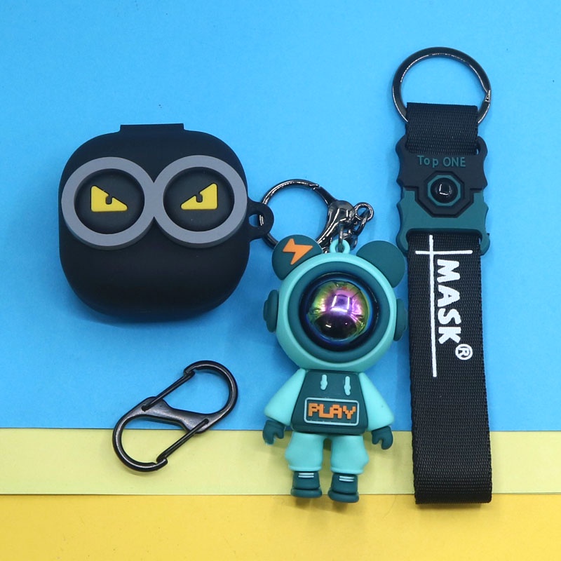 Vỏ Bảo Vệ Hộp Sạc Tai Nghe Samsung Galaxy Buds 2 Live Pro Bằng Silicon Mềm Hình Gấu Tia Chớp