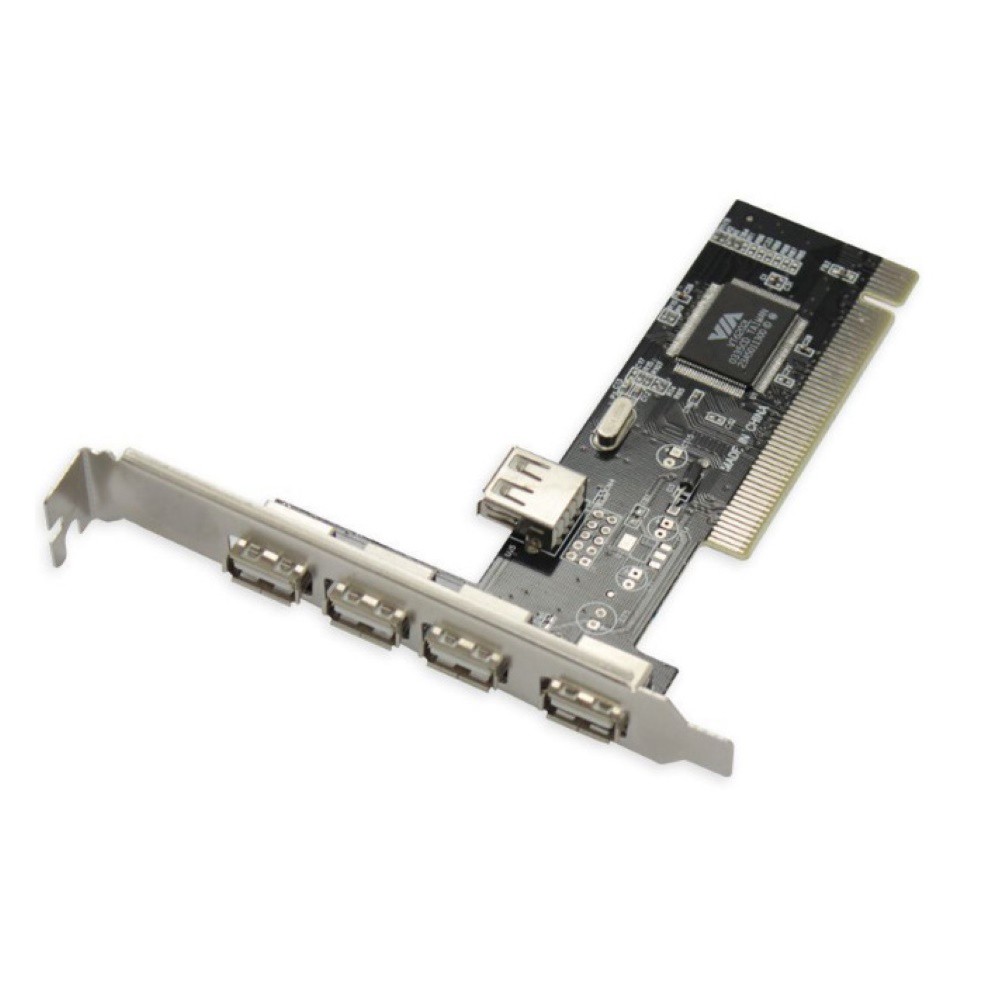 Card Mở Rộng 480mbps Pci Sang 4 + 1 Usb 2.0 Cho Máy Tính