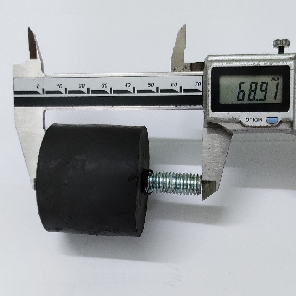 Vít chân đế cao su điều chỉnh chiều cao M10 đường kính đế 49 mm