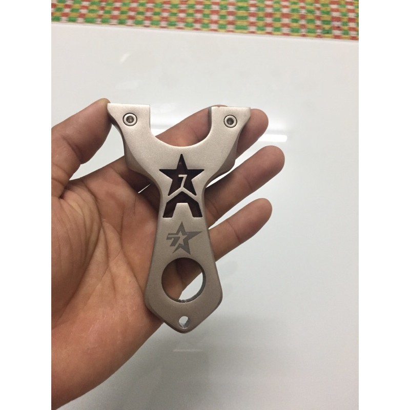 Ná cao su A7 slingshot hình ngôi sao tặng 2 bộ thun + 50bi