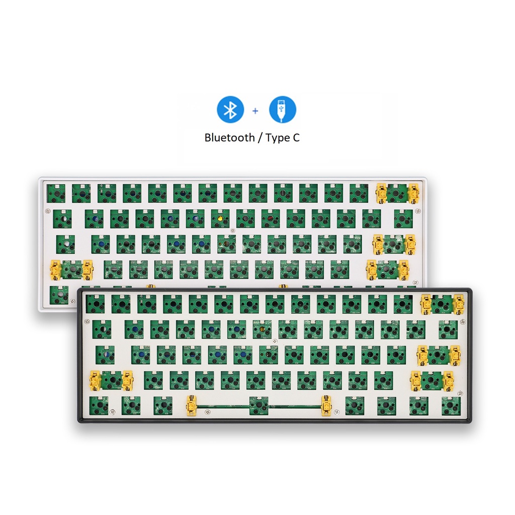 Kit bàn phím Sky61 không dây 2 mode kết nối bluetooth/type C led RGB