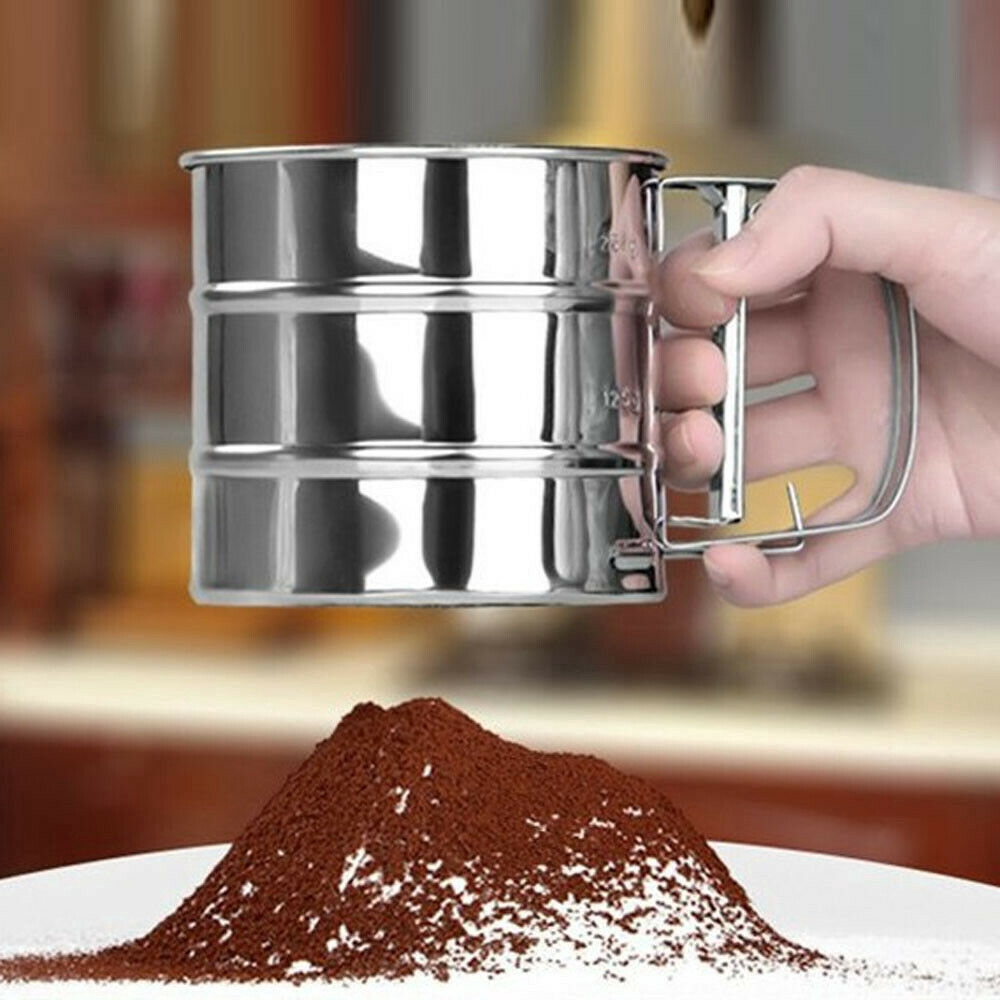 Dụng cụ rây bột bằng lưới thép không gỉ an toàn tiện dụng