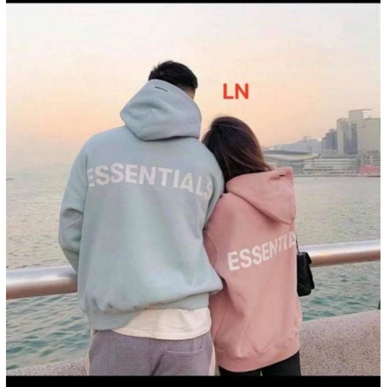 Áo hoodie ESS in lưng LN11