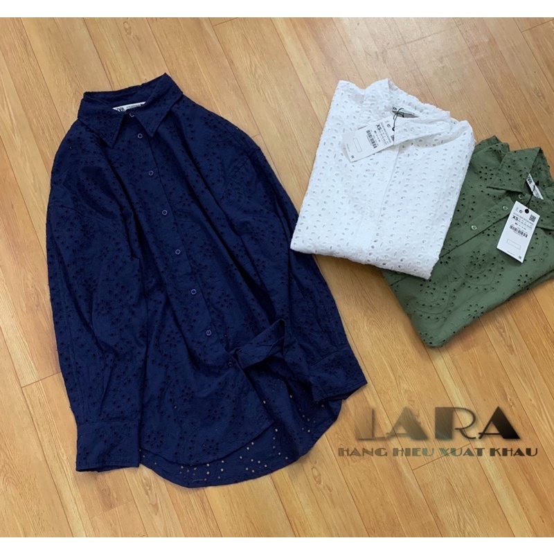 Áo thô thêu oversize Z.R xuất dư xịn
