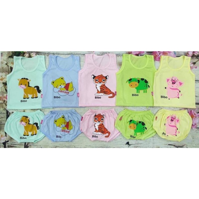 Set 5 bộ cotton bé trai/gái từ 3_15kg