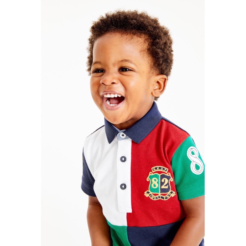 [Rẻ Vô Địch] Áo polo cộc tay bé trai - Áo polo NEXT 08 chất cotton cho bé trai size 2-7 tuổi(form nhỏ)