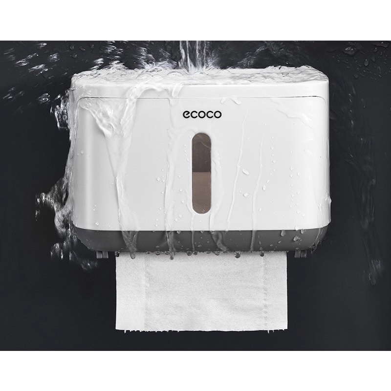 Hộp đựng giấy vệ sinh ECOCO chống thấm cao cấp không khoan tường E1807