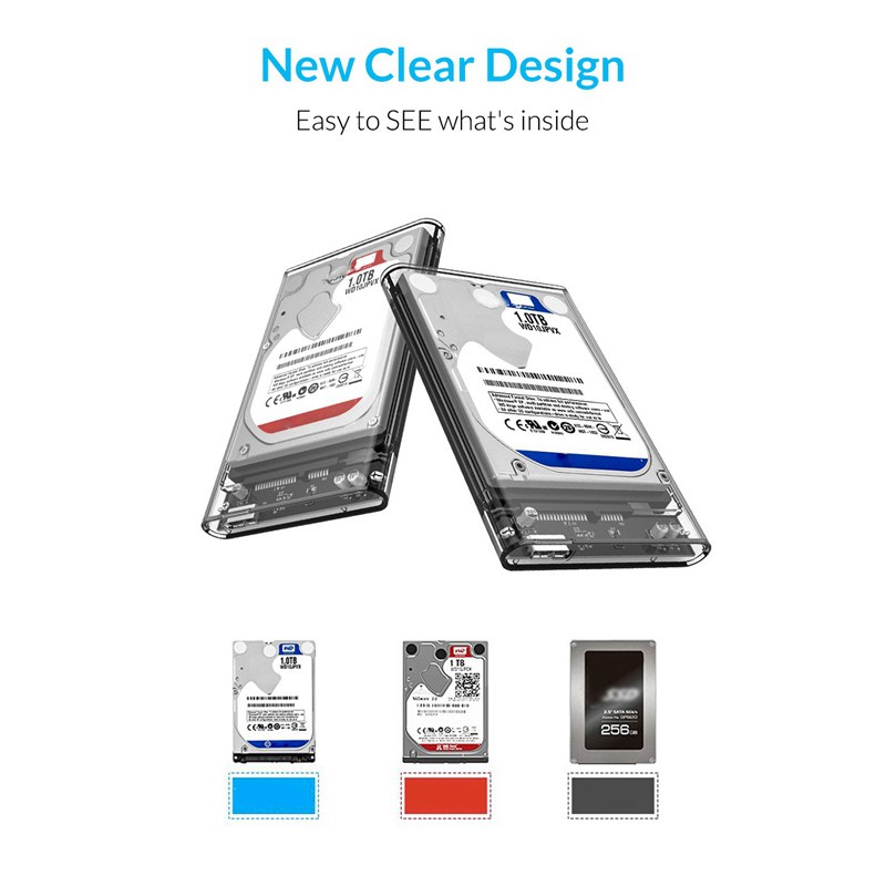 Hộp Đựng Ổ Cứng Ngoài Hdd Ssd 2.5 Inch Sata Sang Usb 3.0 5gbps 6tb