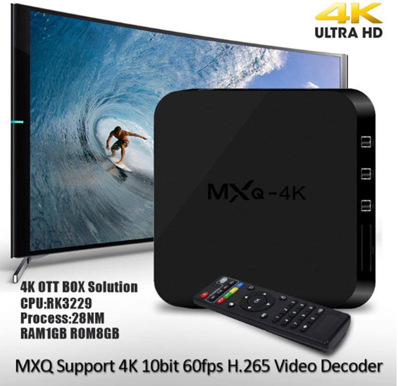 ANDROID Đầu Tv Box Mxq-4K Rk3229 Hd Và Phụ Kiện