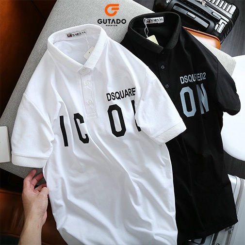 Áo thun Polo Nam nữ chất thun cá sấu Icon style Hàn quốc phong cách Ulzzang