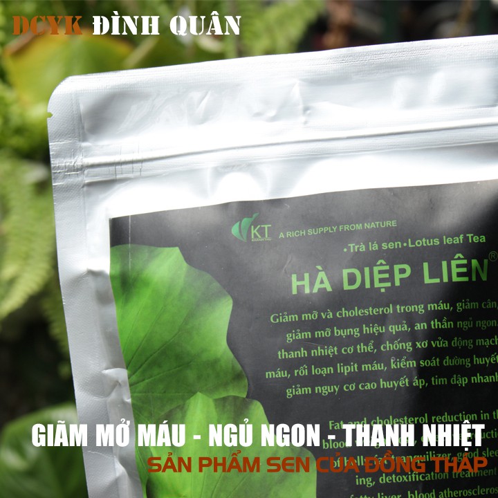 Thực phẩm bảo vệ sức khỏe Lá sen tươi sấy khô làm trà túi 150 gram