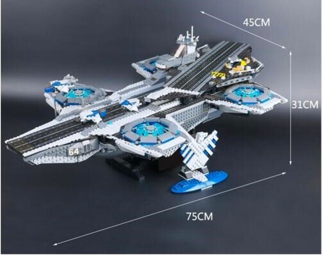 Lego Mavel - Lepin 07043 ( Xếp Hình Tàu Bay Khổng Lồ Của Shield 3057 Mảnh )