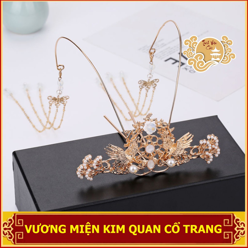 Kim quan vương miện cổ trang Tĩnh Vân Các