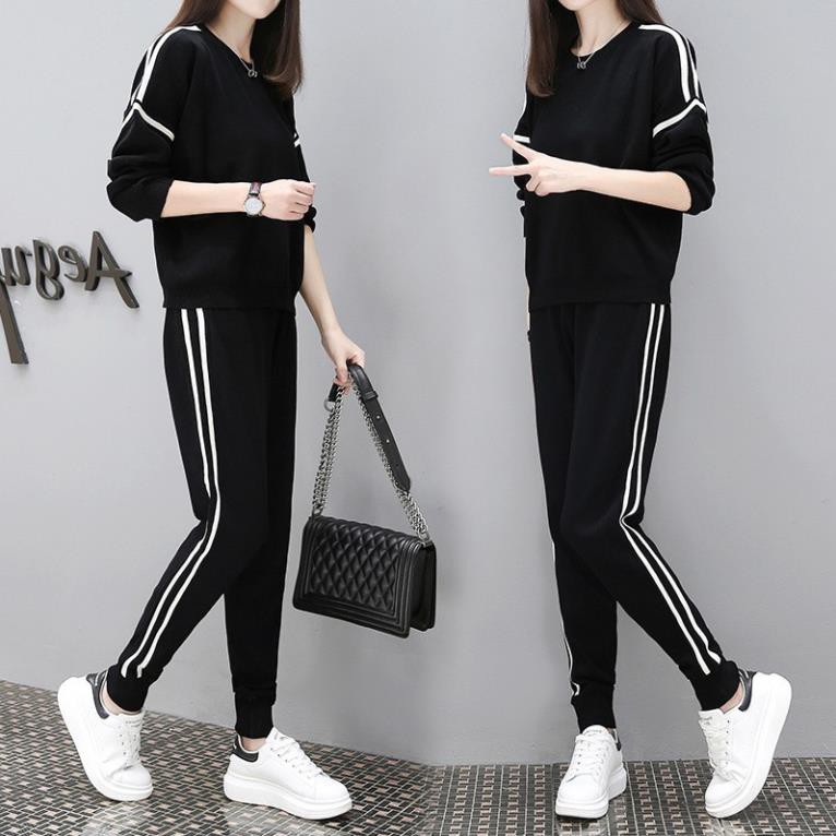 Bộ Quần áo thu đông nam nữ 💖FREESHIP💖 dáng thể dục thể thao hàn quốc đẹp bao gồm áo khoác hoodie và quần jogger * ཾ