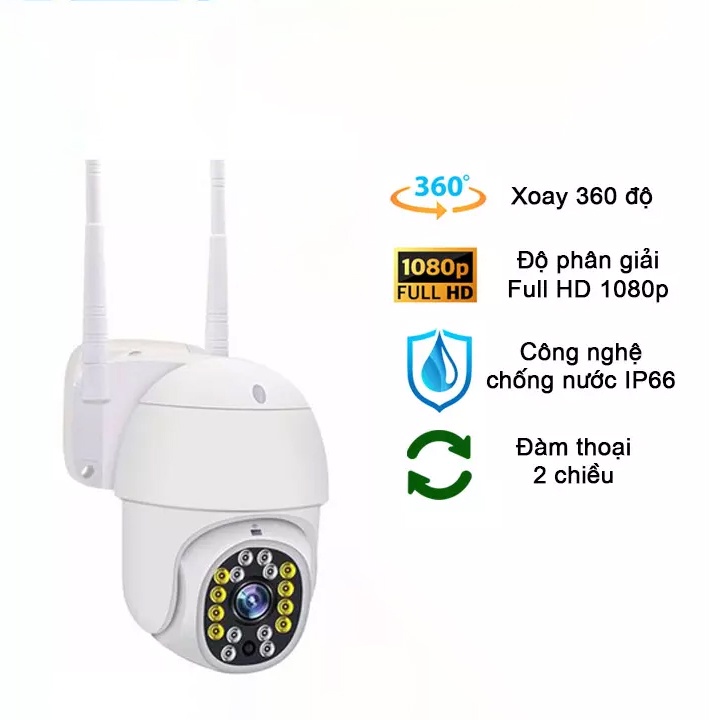 Camera YooSee PTZ mini xoay 360 - Full HD Siêu nét 2.0mpx kèm thẻ nhớ Yoosee 64GB - Cam kết chính hãng | BH 1 năm | WebRaoVat - webraovat.net.vn