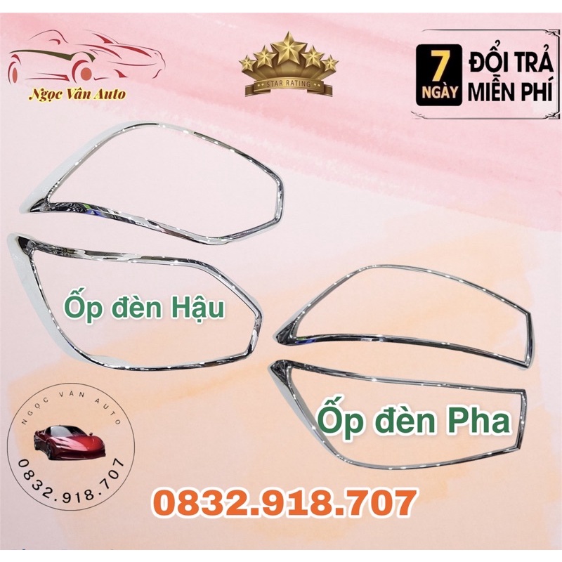 Ốp đèn pha hậu Soluto 2019 - 2020 - 2021 mạ crom