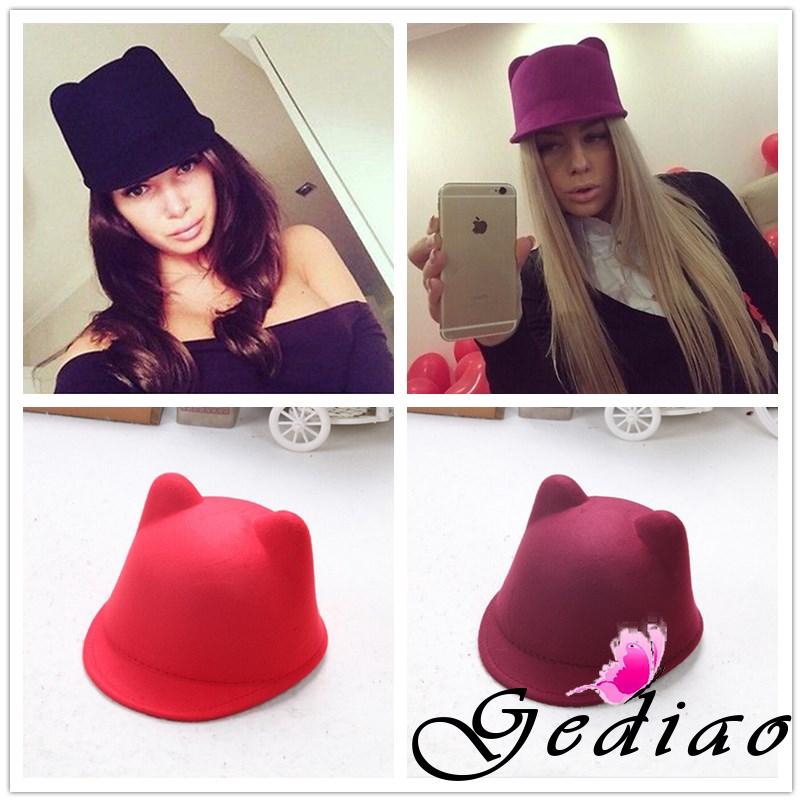 Nón len tai mèo dễ thương cho nữ