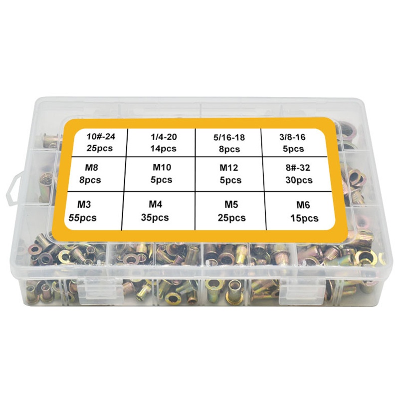 QQ Bộ 150 / 230 Đinh Tán Bằng Thép Không Gỉ Dùng Cho SAE Metric