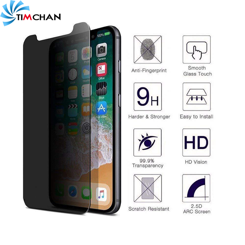 Kính Cường Lực 3d Chống Nhìn Trộm Cho Iphone 12 Mini Pro Max 5 Se 6 6s 6p 6sp 7 7p
