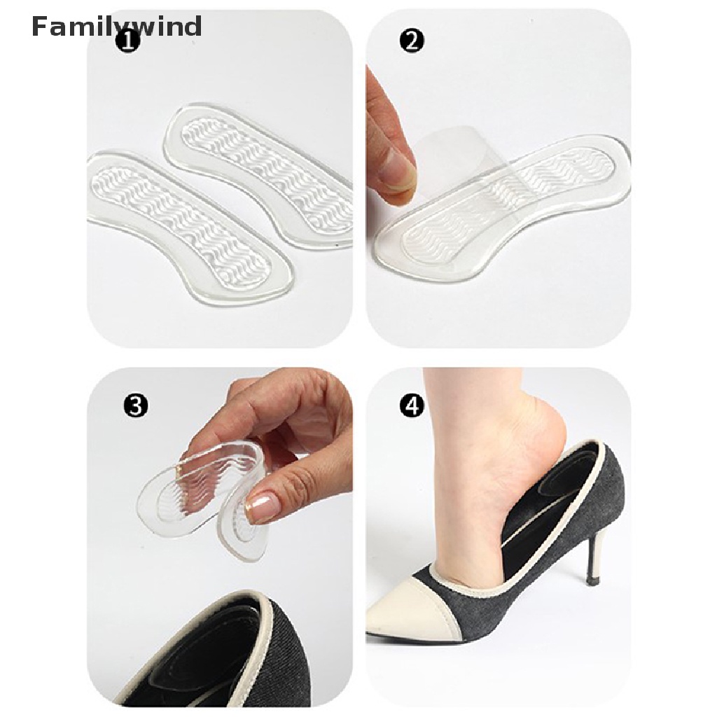 1 Cặp Miếng Silicone Dán Gót Giày Chống Trượt Cho Nam Nữ