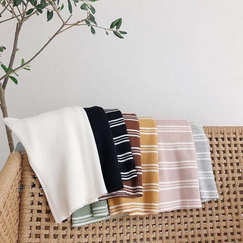 Korean Top Women Spaghetti Strap Striped Halter Knitted Camisole Women's Clothes | BigBuy360 - bigbuy360.vn