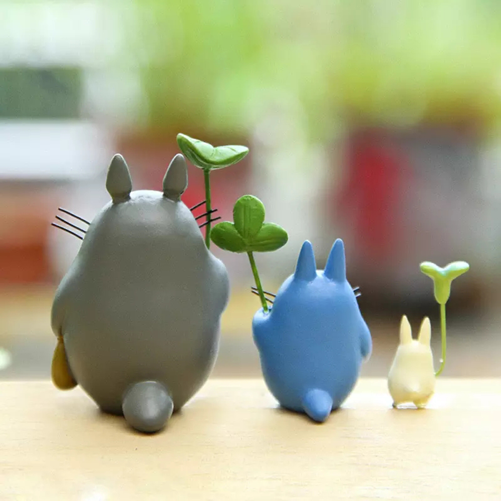 Set 3 Đồ trang trí Totoro Trang Trí Đáng Yêu