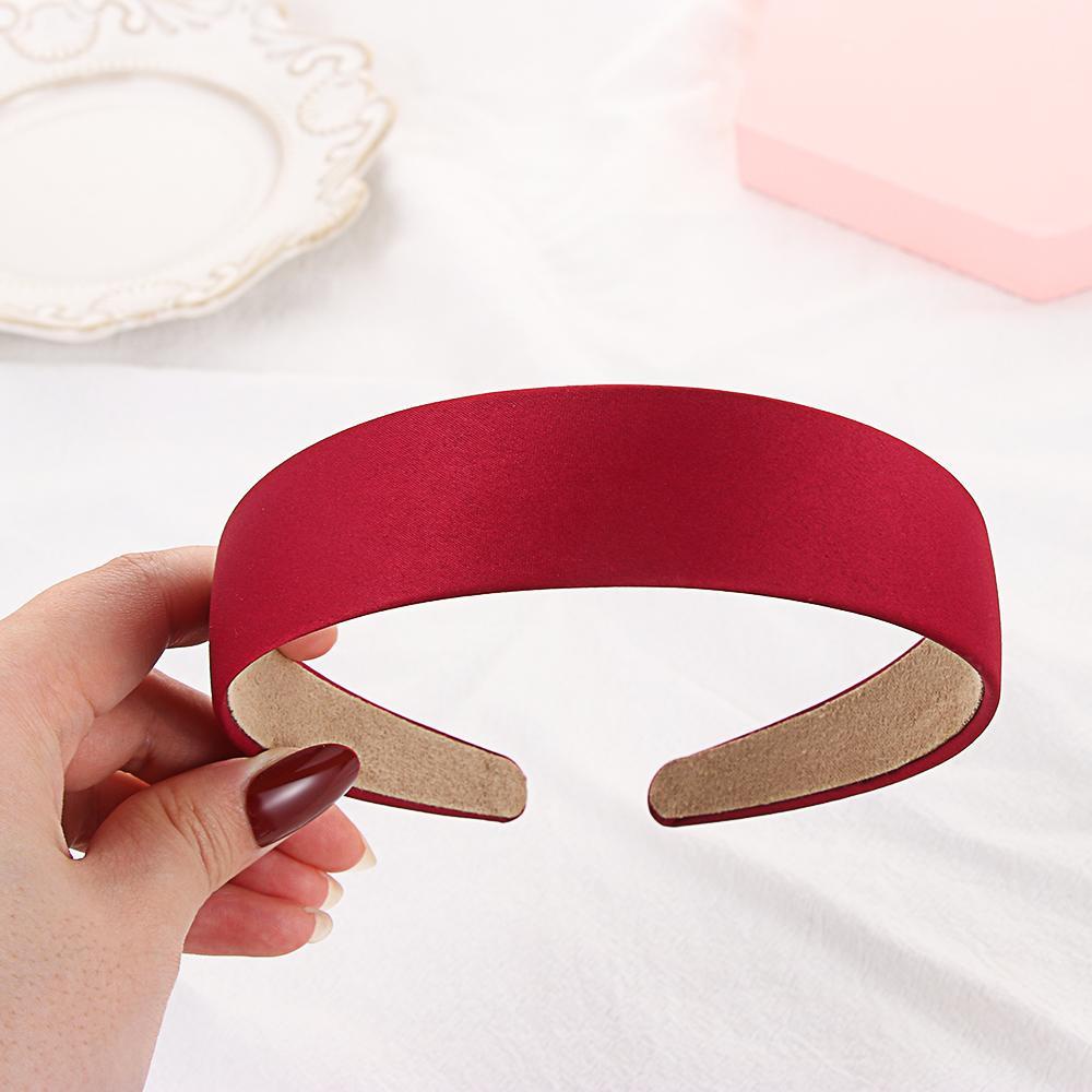 Băng Đô Vải Satin Bản Rộng 8 Màu Dành Cho Nữ