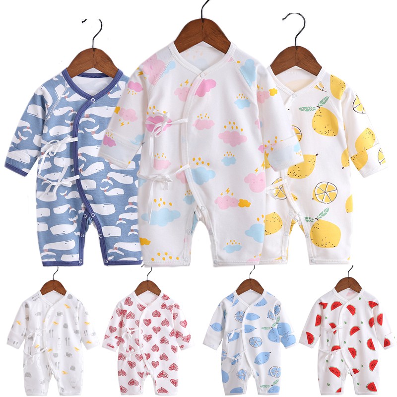 Bodysuit Body dài tay Cotton cho bé trai bé gái Hàng Quảng châu xuất Nhật SL06