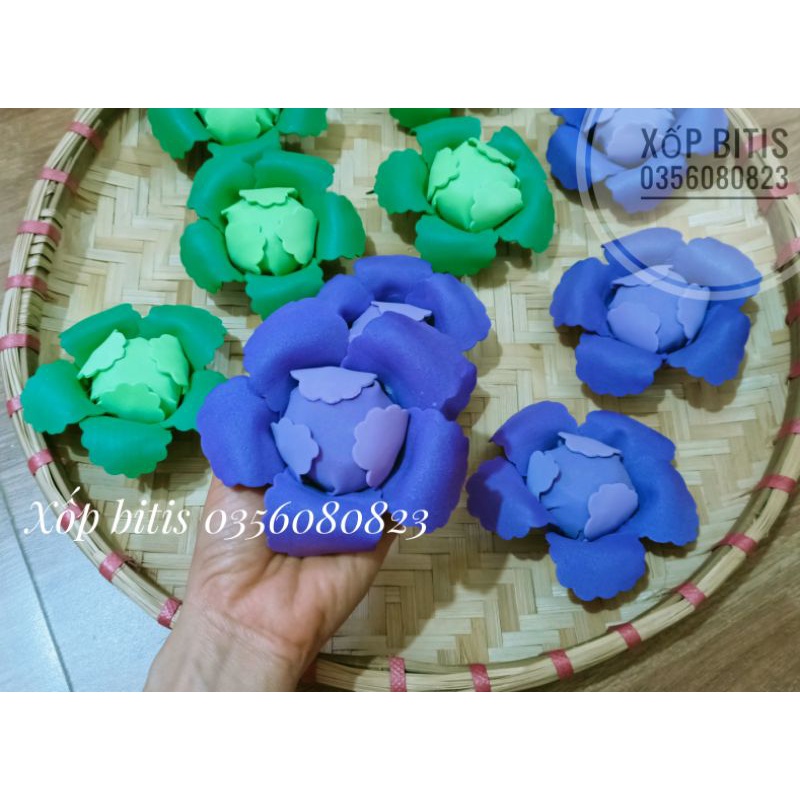 Rau bắp cải - súp lơ xốp đồ dùng mầm non
