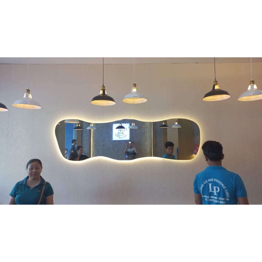 Gương led nghệ thuật trang trí, hỗ trợ lắp đặt hoàn thiện miễn phí tại nhà