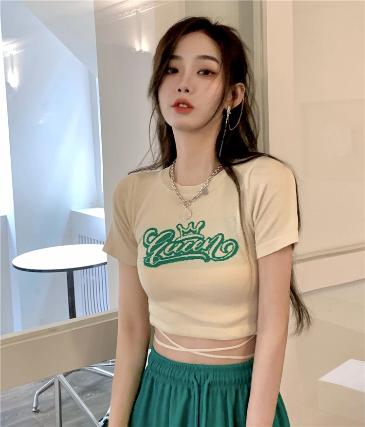 Áo Thun Tay Ngắn Cổ Tròn Dáng Ôm Thời Trang Mùa Hè Phong Cách Mới 51849