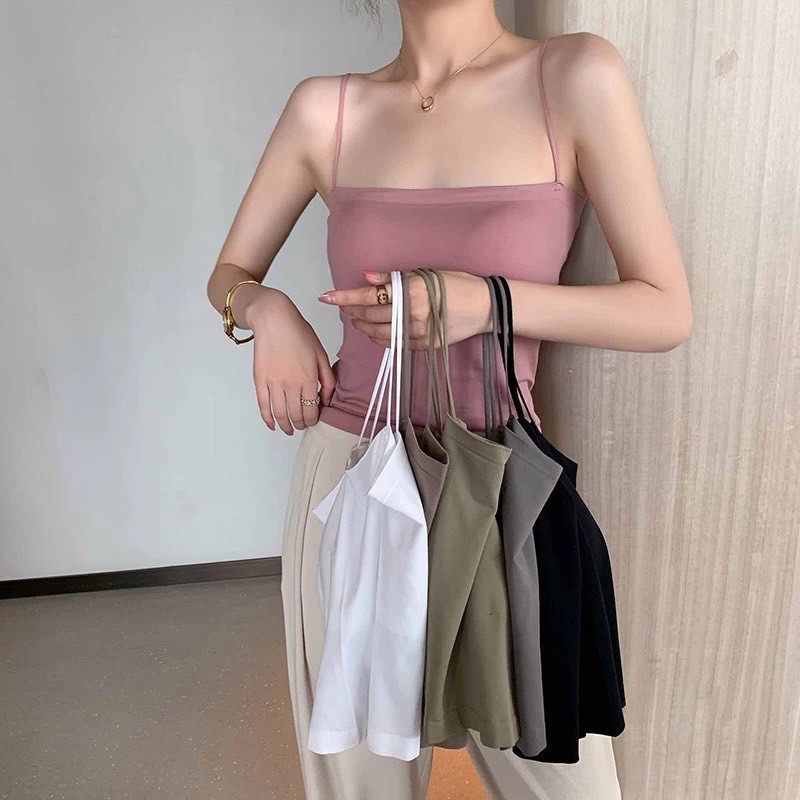 Áo Bra Nữ 2 Dây Mảnh Dáng Lửng Có Đệm Ngực Trend Mới Nhất 2057