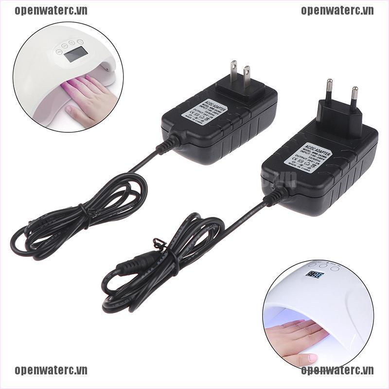 1 Bộ Chuyển Đổi Nguồn Điện 24V 2A Cho Đèn LED UV Sấy Khô Móng Tay
