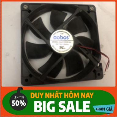 Fan 12cm 12V 0.40A đã test kĩ, chạy tốt