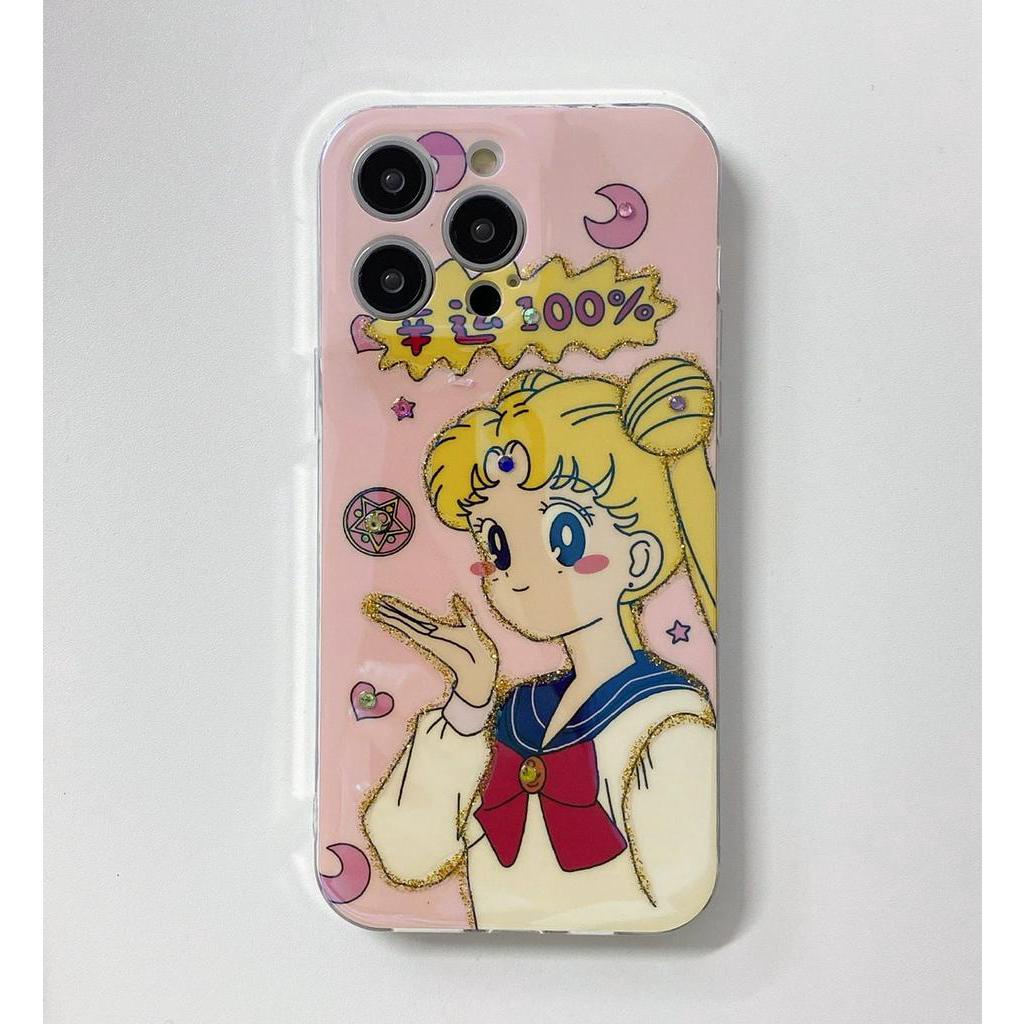 Ốp Điện Thoại Họa Tiết Cô Gái Hoạt Hình Cho IPhone 12 13 14 11 Pro Max Bvfgvc
