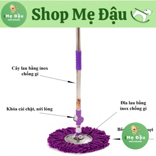 Cây lau nhà rời mâm inox