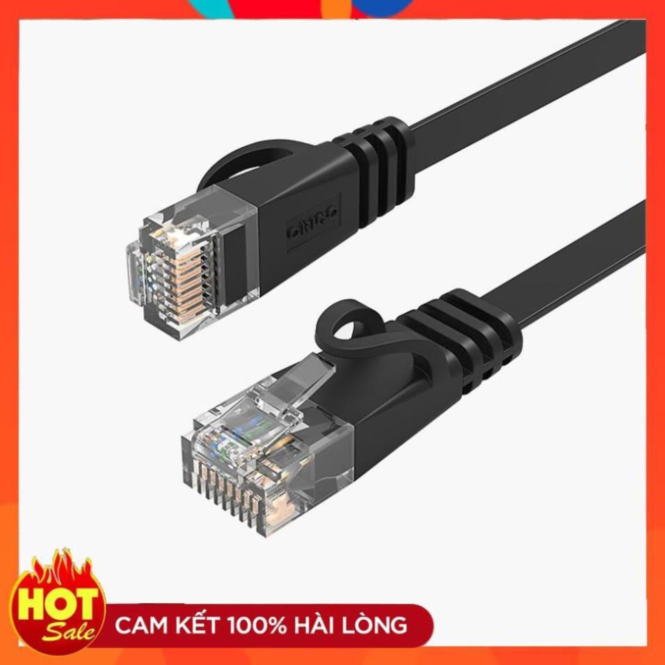 [Chính Hãng] Dây Cáp Mạng Orico PUG-C6B- CAT6 (Đen) 3 mét - Hàng Chính Hãng chất lượng cao