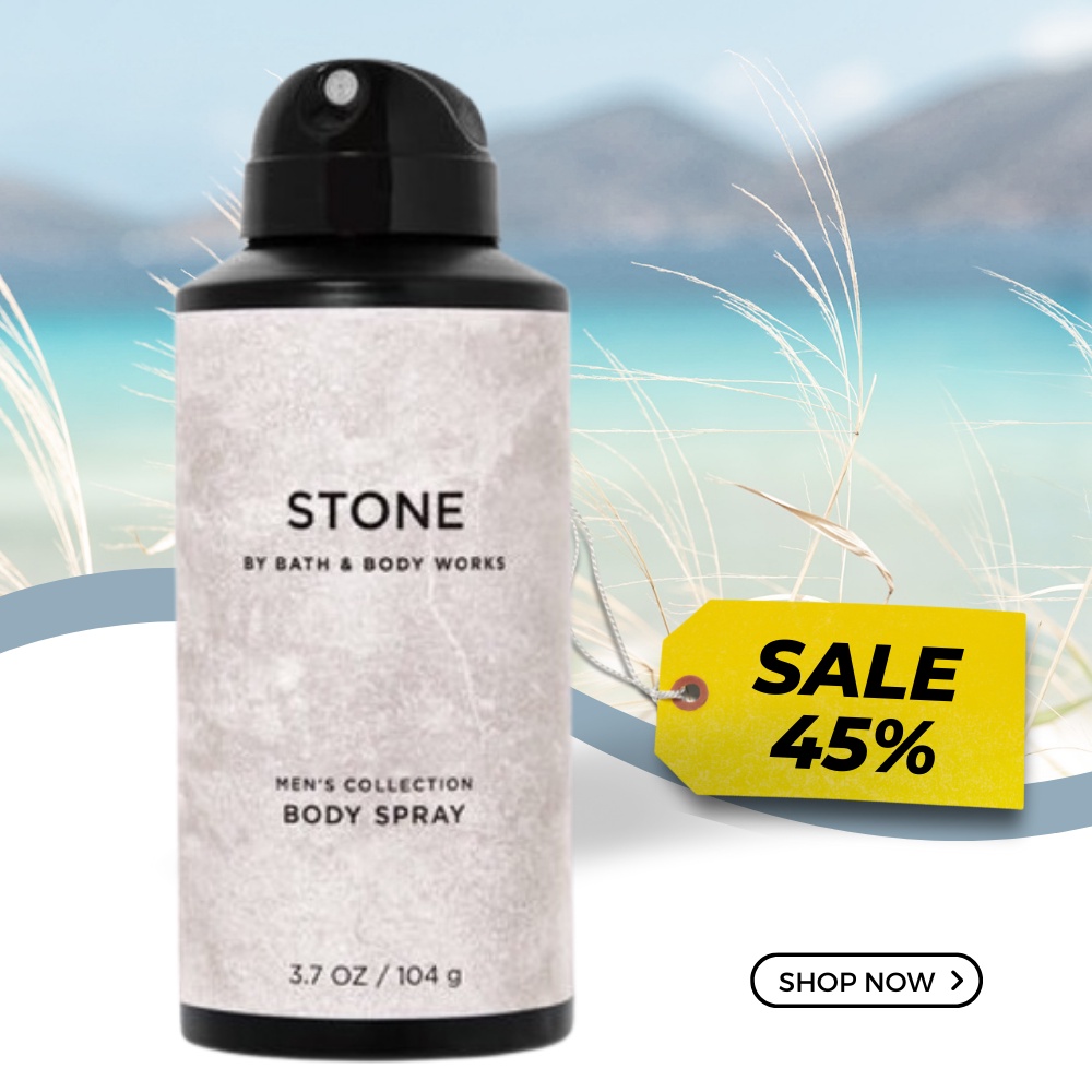 Xịt Thơm Toàn Thân Bath And Body Works Stone Dành Cho Quý Ông Lịch Lãm Chai 104gr