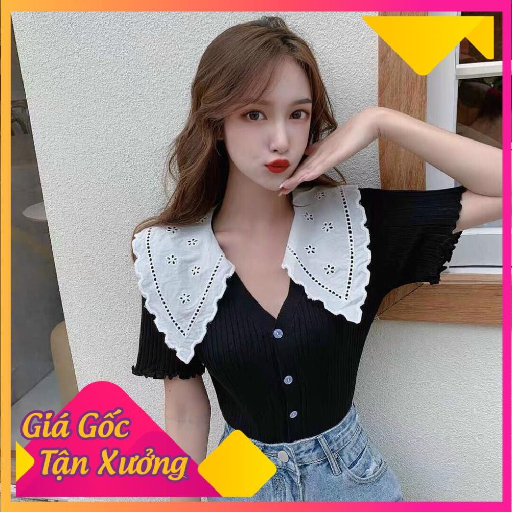 Áo Croptop Cổ Thuỷ Thủ Phối Ren Siêu Đẹp Phong Cách Trẻ Trung năng Động | Áo Croptop Cổ Thuyền CT36 |