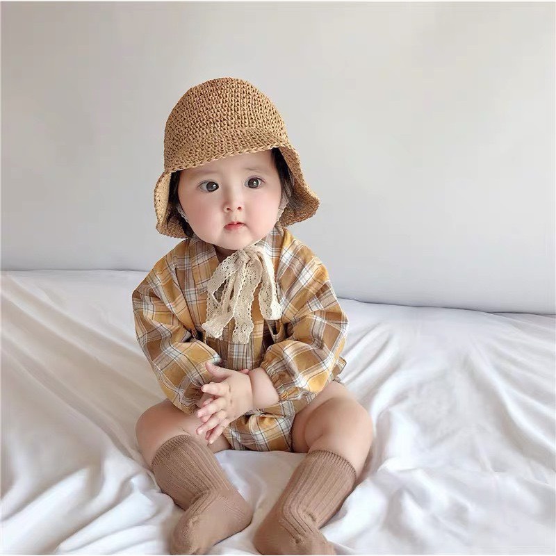 NÓN / MŨ CHO BÉ TRAI GÁI / TRẺ EM ( TUỔI 2 - 6 ) CỘT DÂY REN DỄ THƯƠNG
