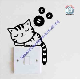 Decal dán ổ điện nhiều mẫu 10*13cm (ấn để chọn mẫu) (c1)