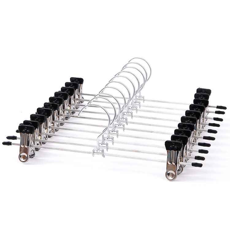 Bộ 100 móc kẹp kim loại đầu kẹp bọc su đen 29cm