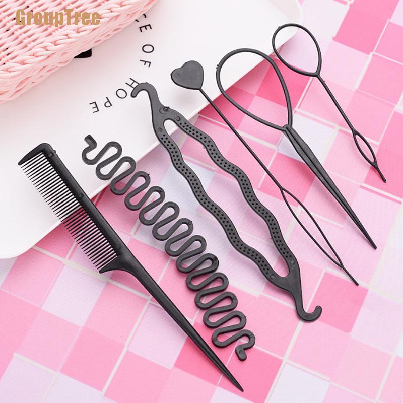 Set 6 Dụng Cụ Tạo Kiểu Tóc Xoăn Xoắn Ốc Cho Trẻ Em