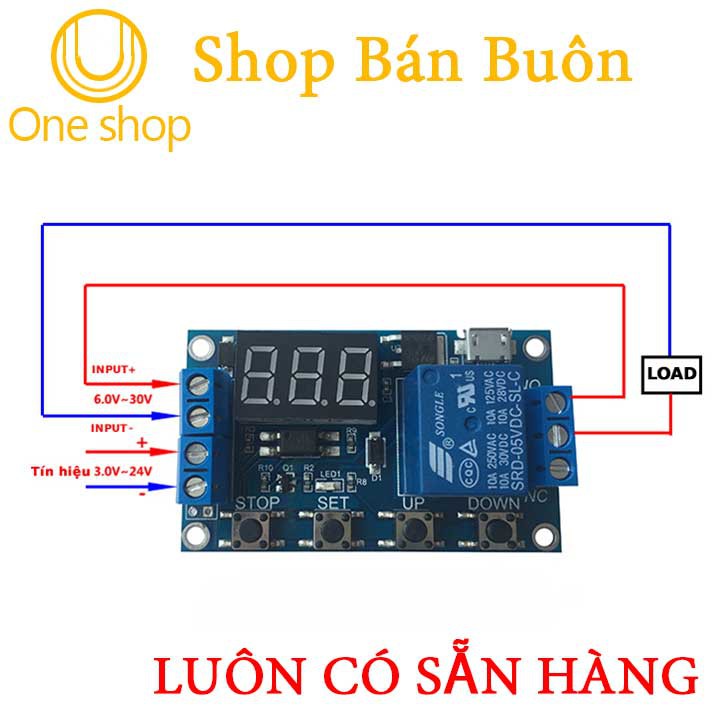 MODULE Tạo Trễ - Chuyển Mạch Điều Khiển Relay 5V V2