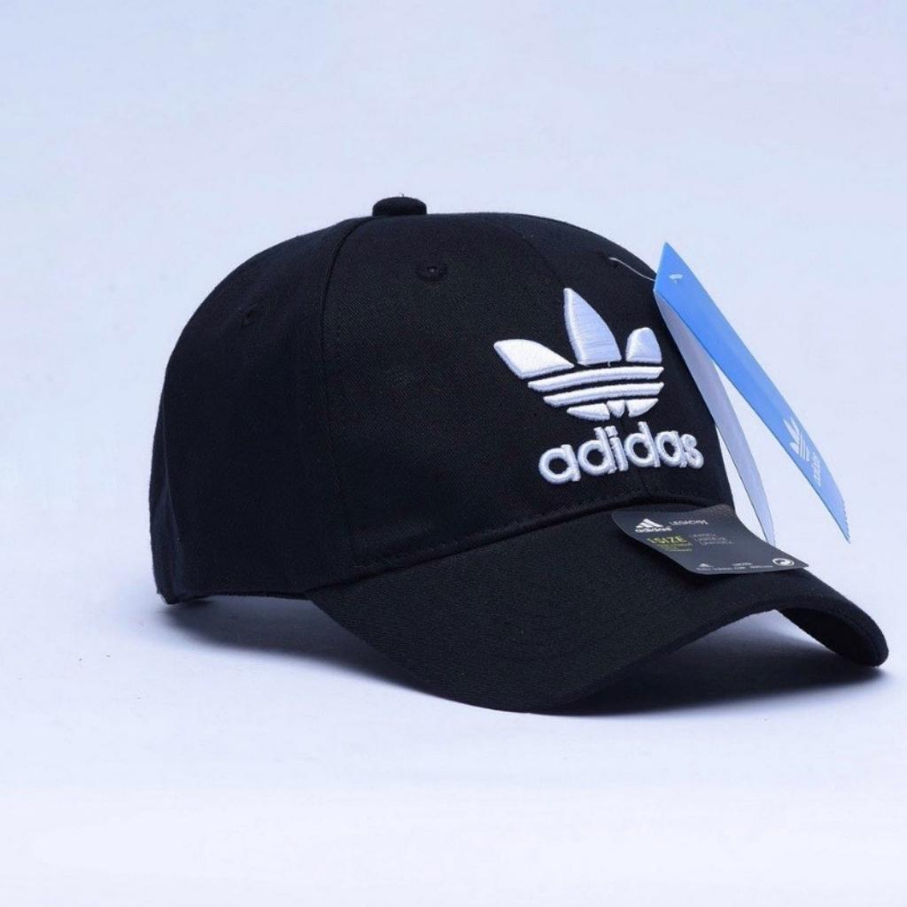 Mũ lưỡi trai Adidas, nón kết thể thao thêu logo trắng cao cấp full tem tag