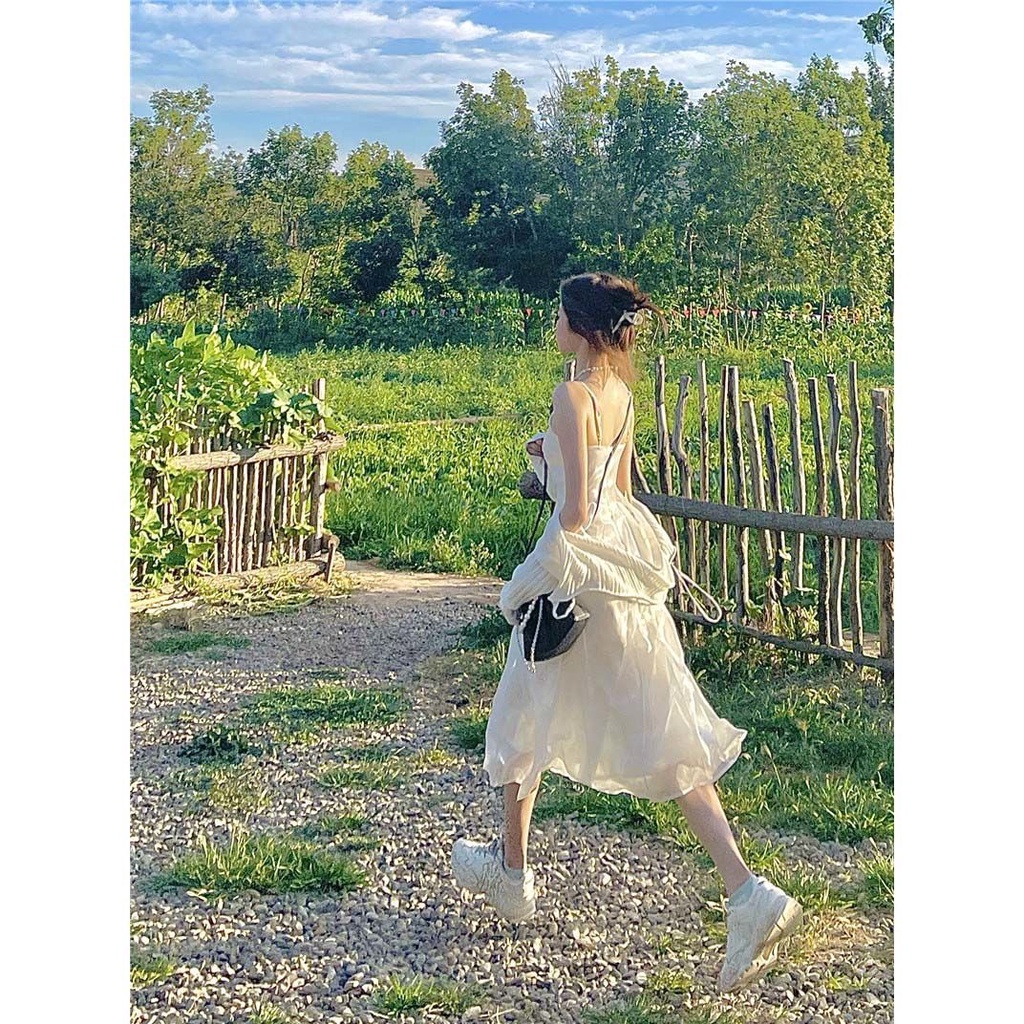 Đầm Cổ Chữ V Hở Lưng Quyến Rũ Thời Trang Xuân Hè Cho Nữ