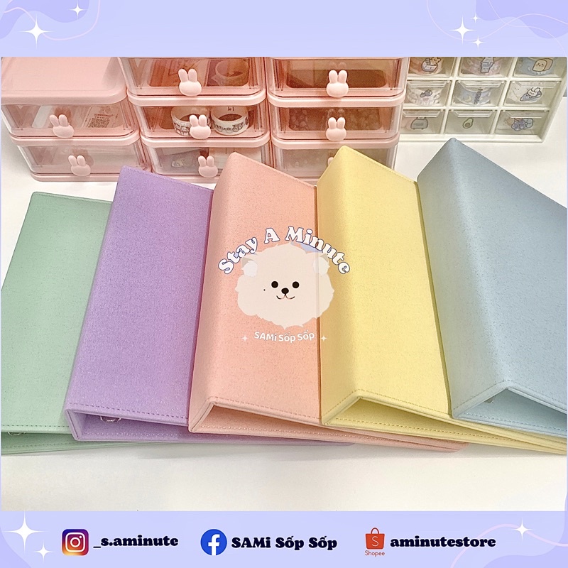 BINDER A5 CÁN NHŨ BINDER A4 CÒNG CHỮ D - SỔ ĐỰNG CARD BO GÓC KPOP ANIME